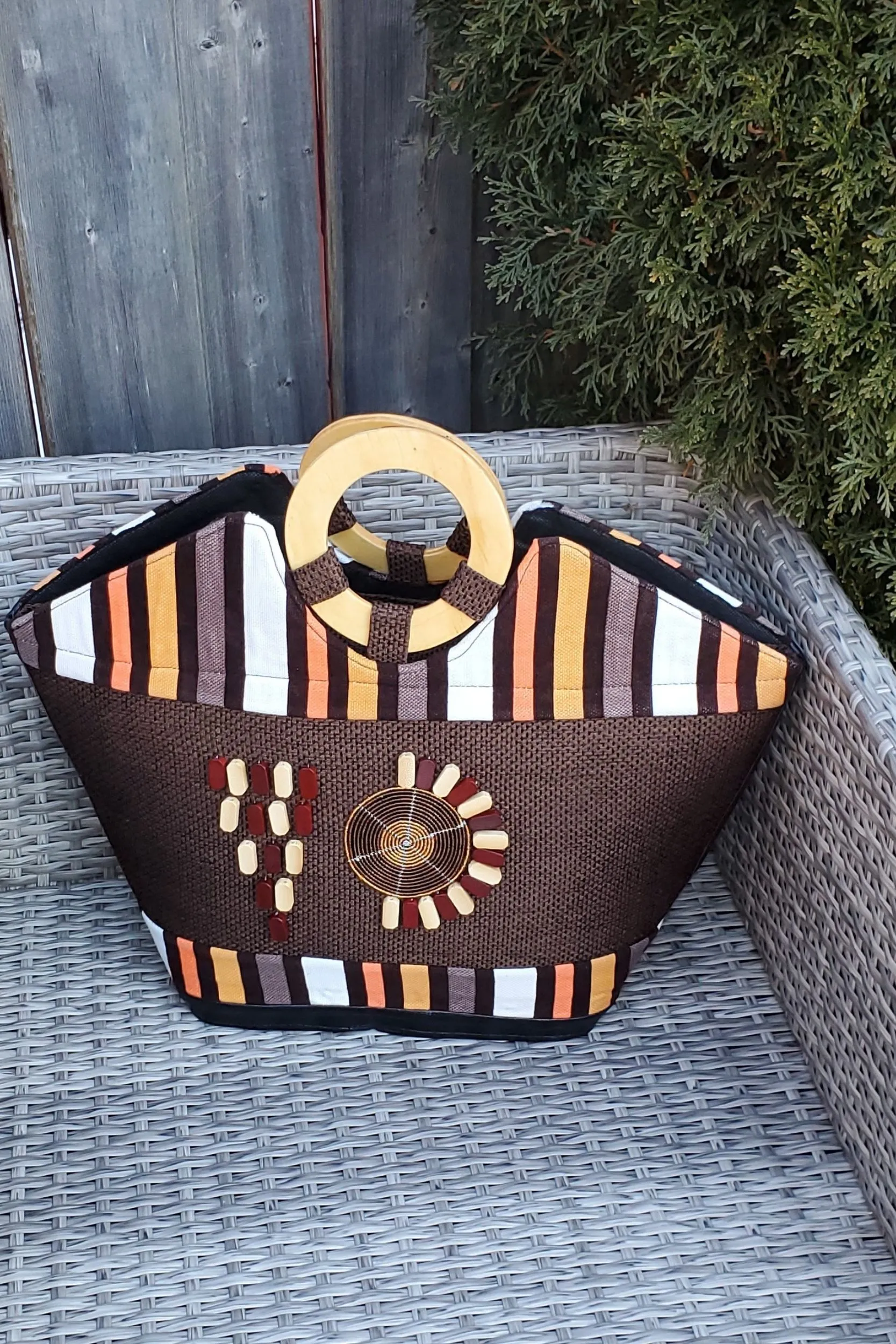 NEHEMIA African Print Tote Bag