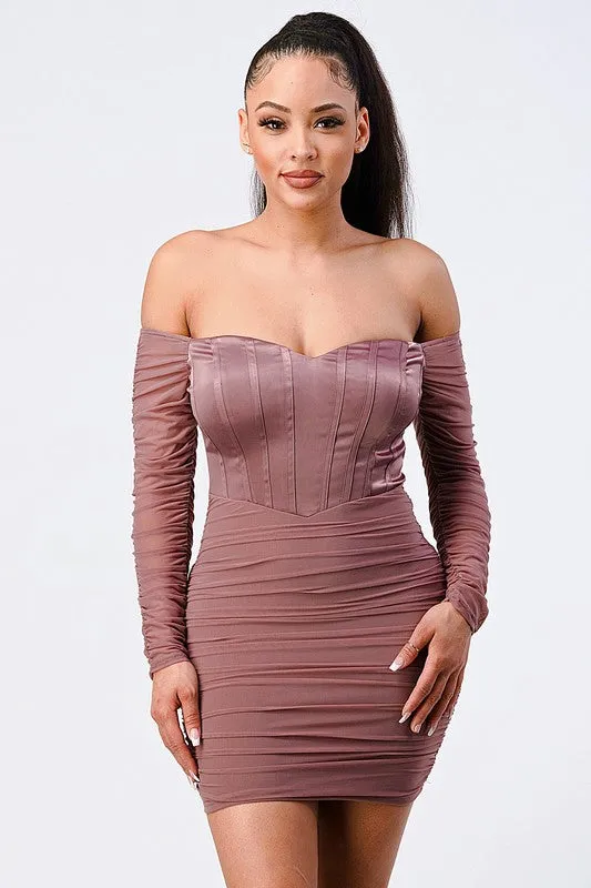 OFF SHOULDER BODYCON DRESS