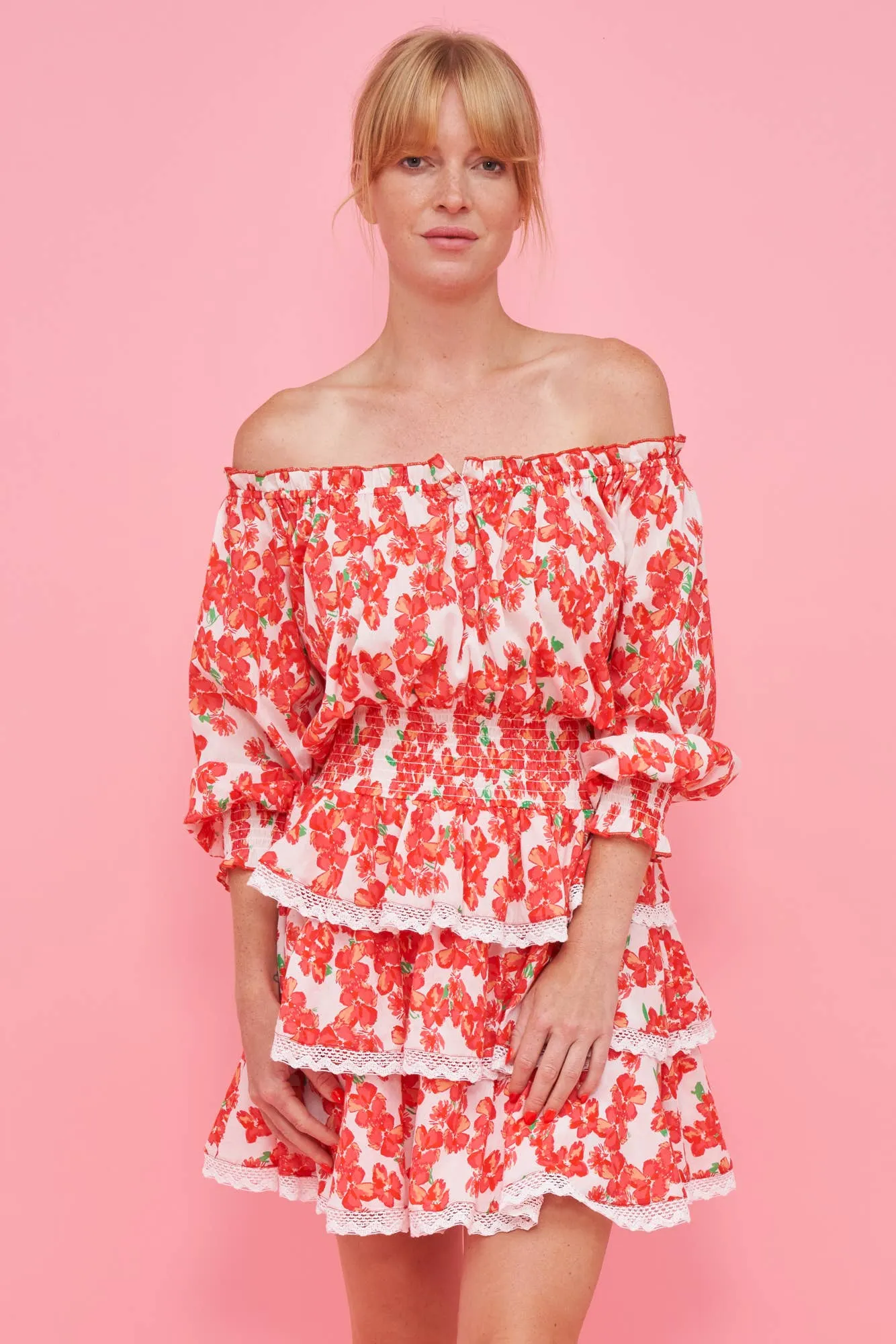 Off the Shoulder Ruffle Dress