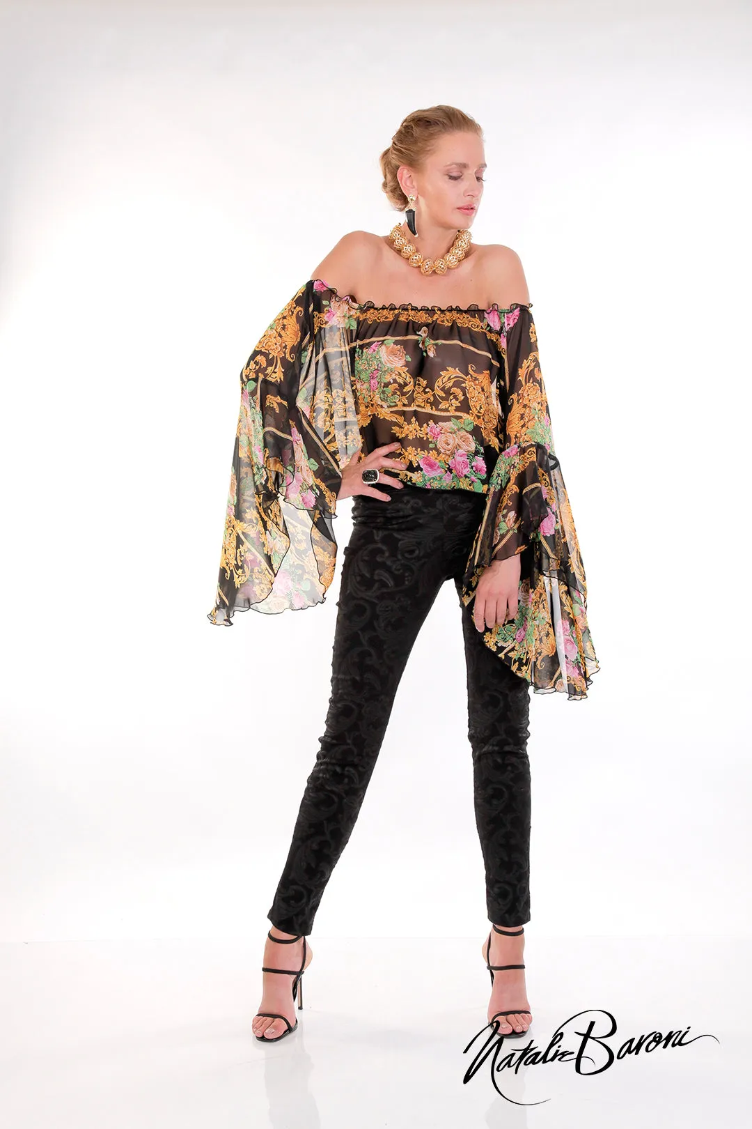 Poet Sleeve Top - Venezia