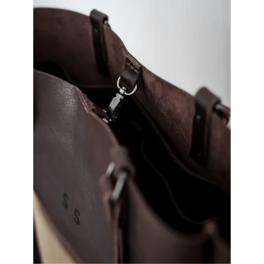 Premium Eve Leather Tote Bag 2.1 - Chocolate Brown