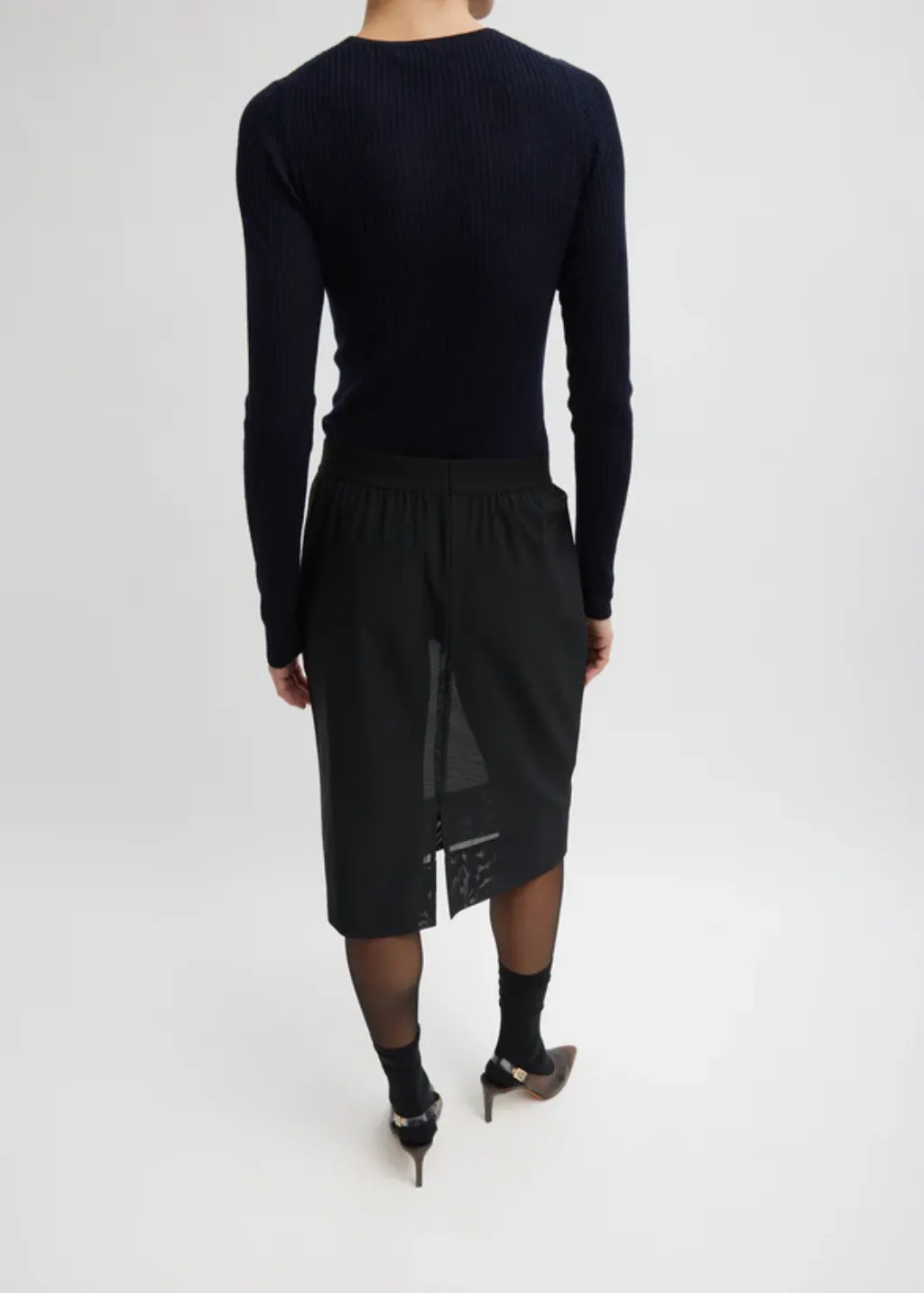 PRESALE ONLY Tibi Power Mesh Skirt