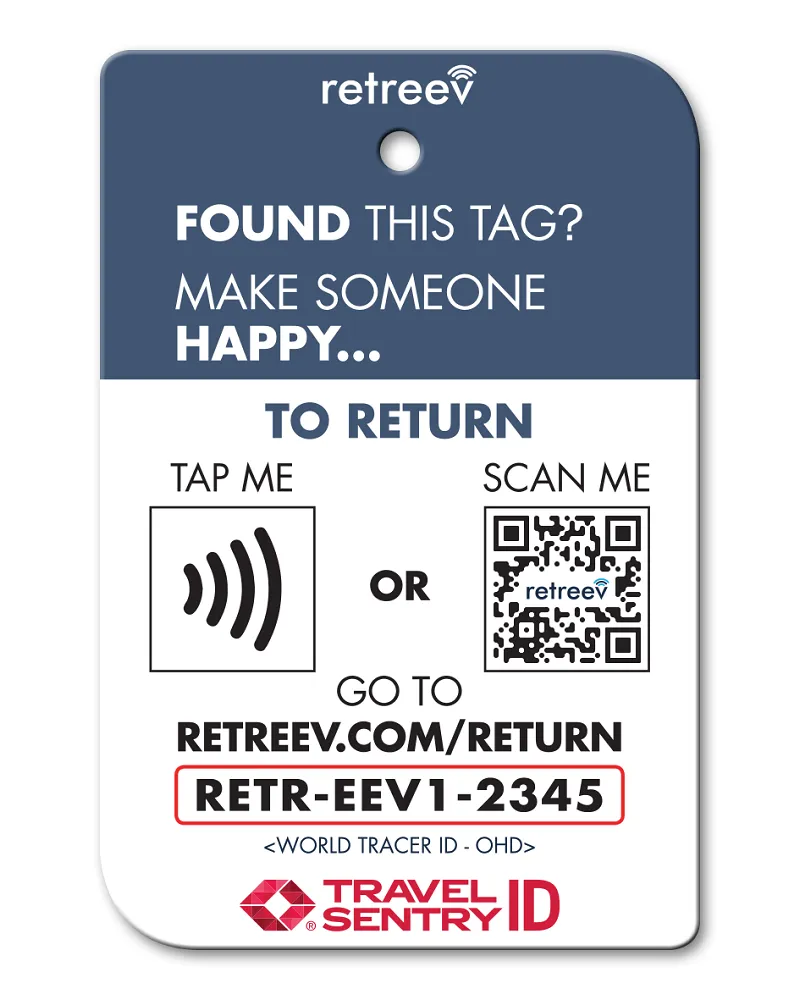 Retreev Smart Luggage Tag SCRABBLE