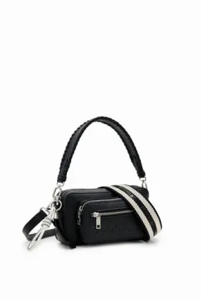 S Logo Crossbody Purse - Black