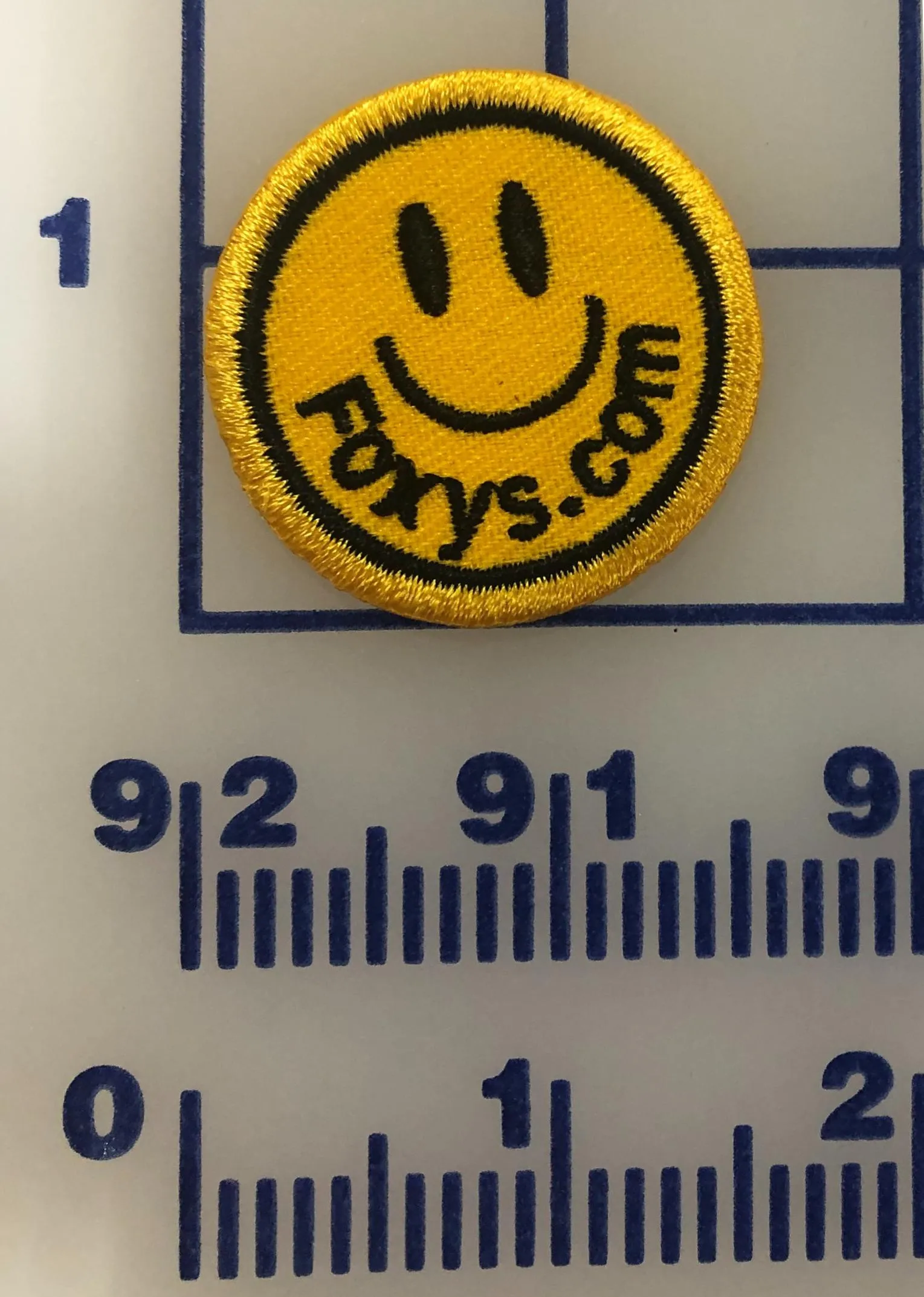 Smiley Face 1.5 Iron on Patch