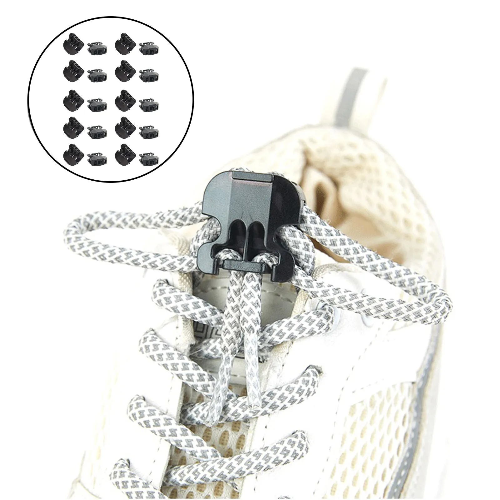 Spring Shoe Laces Lock