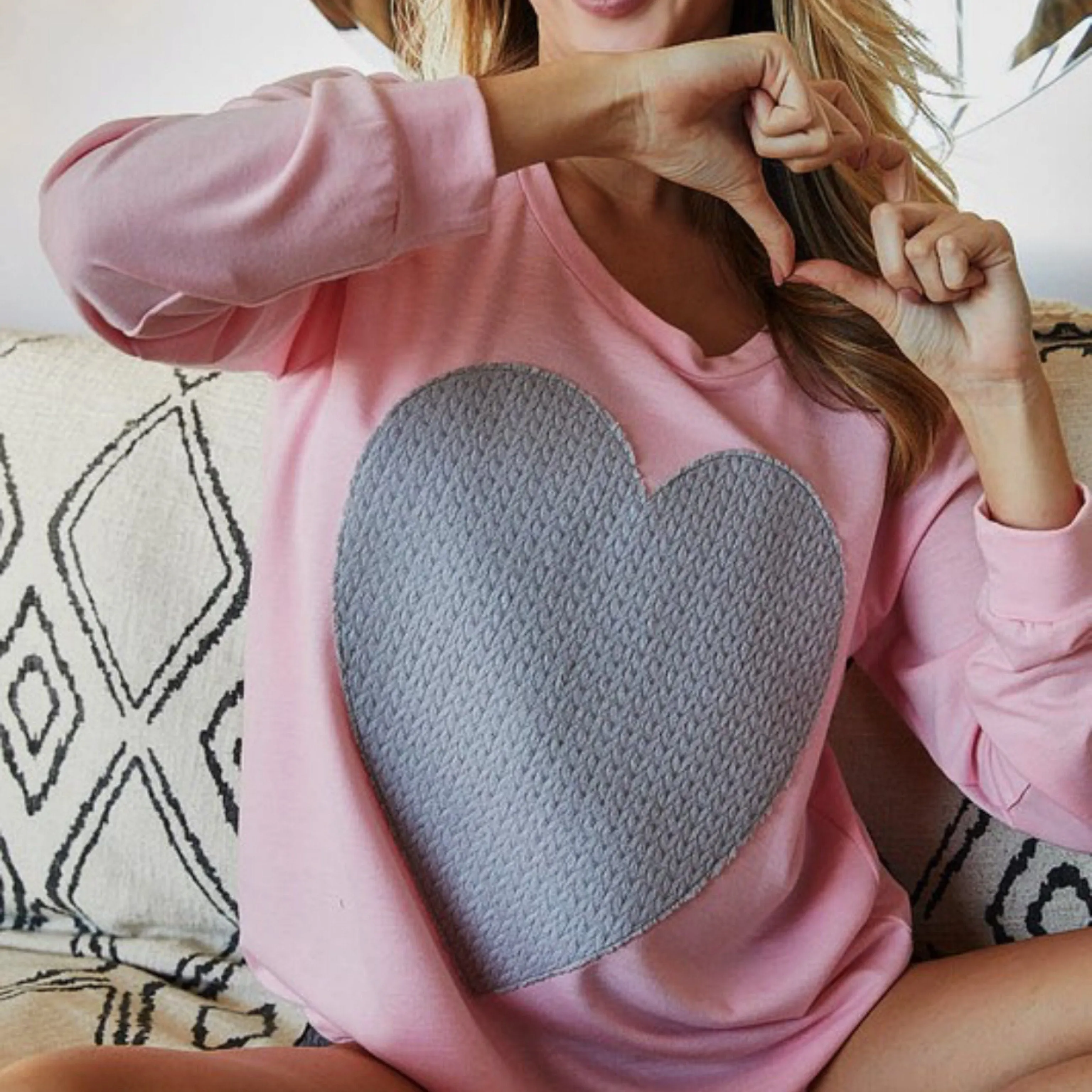 StrawBerry Short Cake Heart Tunic