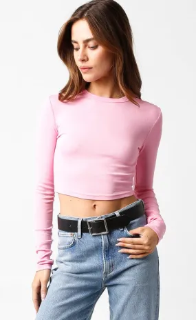 The ‘Basic Crop Long Sleeve Rib Top’