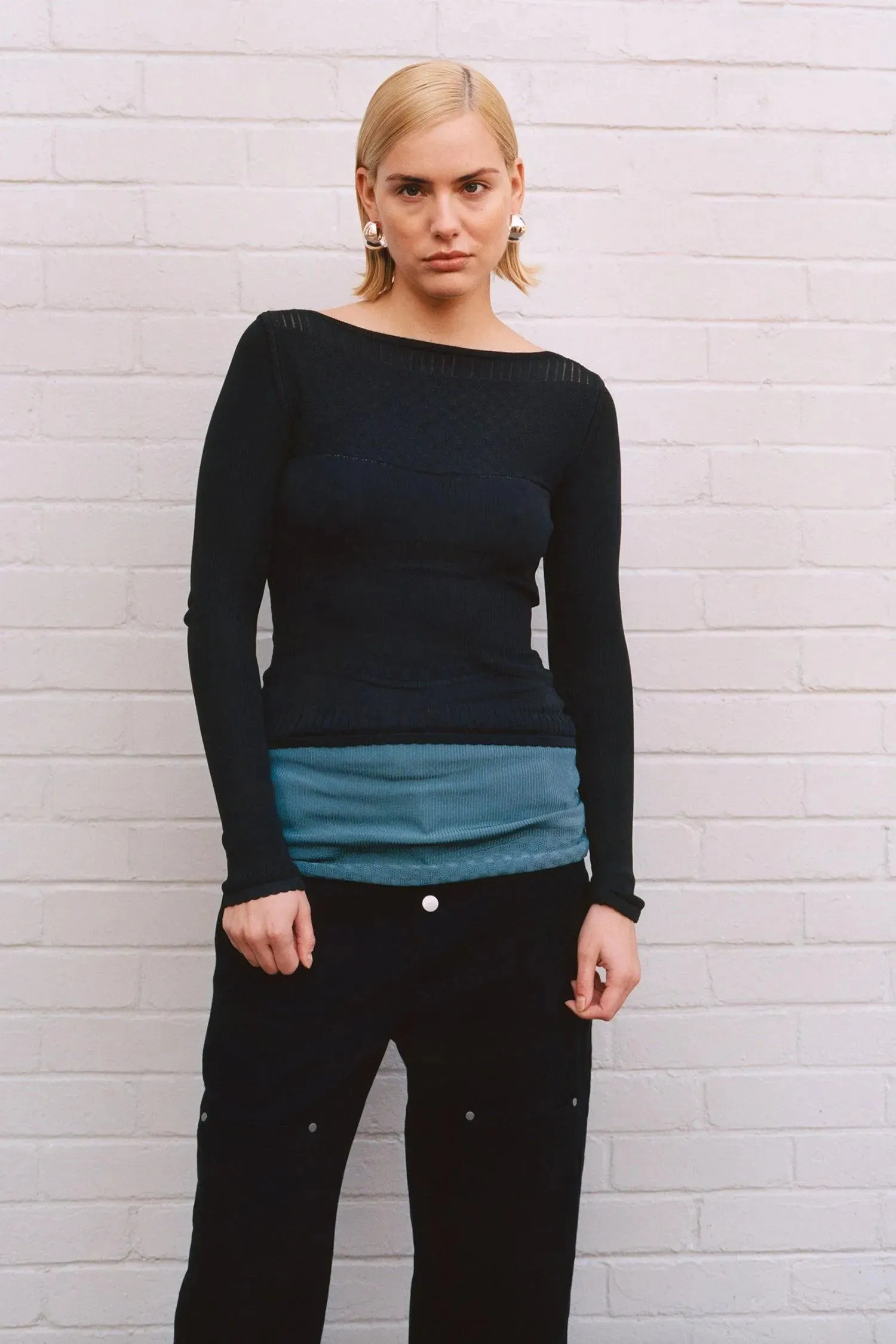 The Elsa Long Sleeve Top Viscose, Beetle