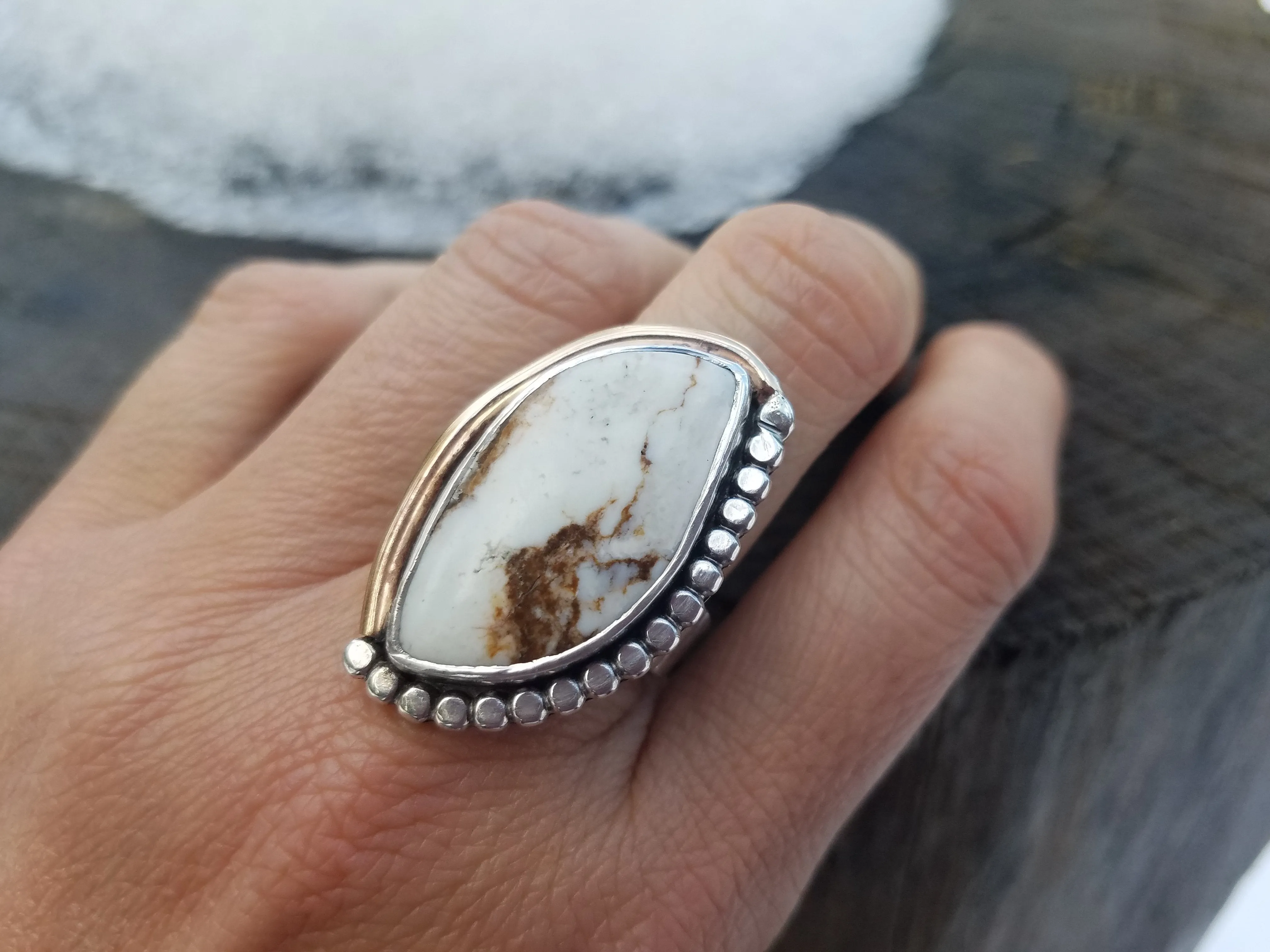 Wild Horse Turquoise Cowgirl Ring